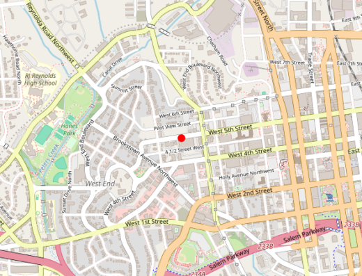 Boutique Wellness NC Winston-Salem North Carolina Map