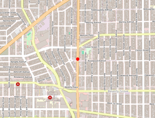 Cienega Medical West Hollywood CA Map