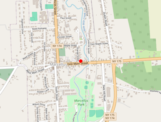 CNY TMS Psychiatry Marcellus NY Map