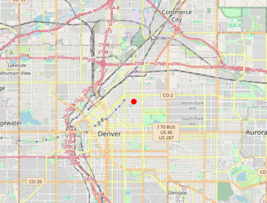 Denver Peptide Clinic — Denver, CO 80205 area map