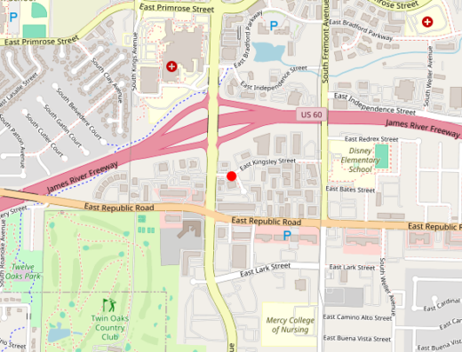 Elevate Health Springfield MO Map