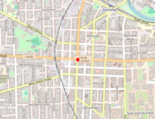 Endurance HRT Aesthetics Ann Arbor Michigan Map