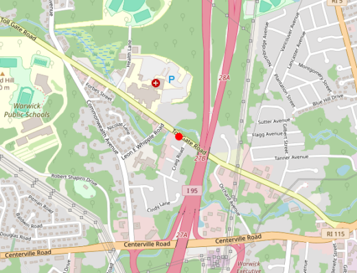 Equanimity RI Warwick RI Map