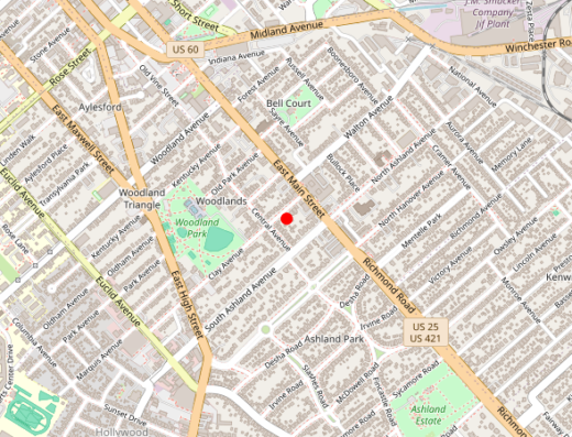Hourglass Aesthetics and Wellness Lexington Kentucky Map