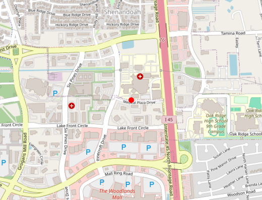 Houston Wellness Center The Woodlands Texas Map