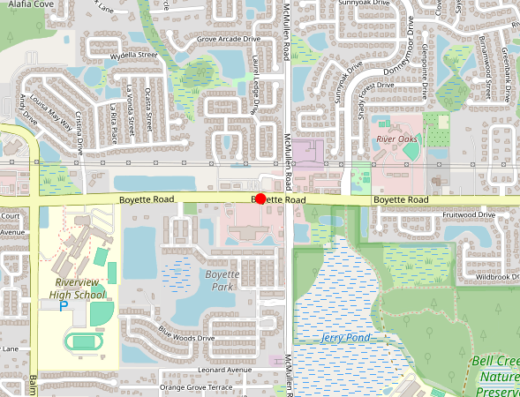 Riverview Florida Peptide Therapy Map