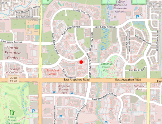 Invigorate Advanced Aesthetics Centennial Colorado Map