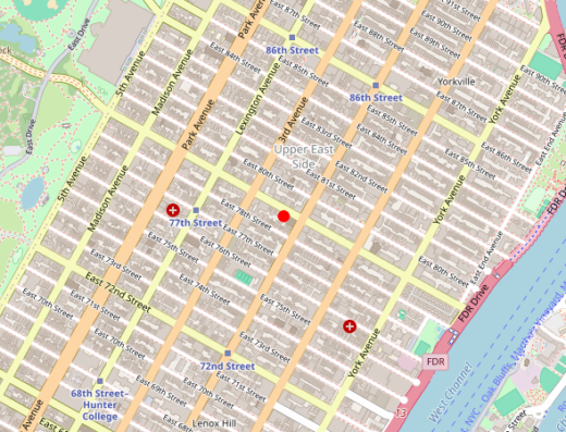 Jennifer Levine MD New York Map