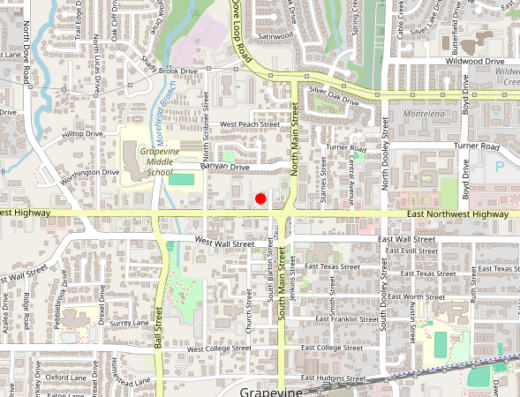 Just Wellness Grapevine Texas Map