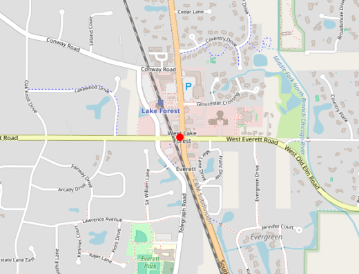 Lake Forest Regenesis Lake Forest Illinois Map