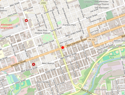 Lehigh Valley Weight Loss, Wellness & Aesthetics Allentown Pennsylvania Map