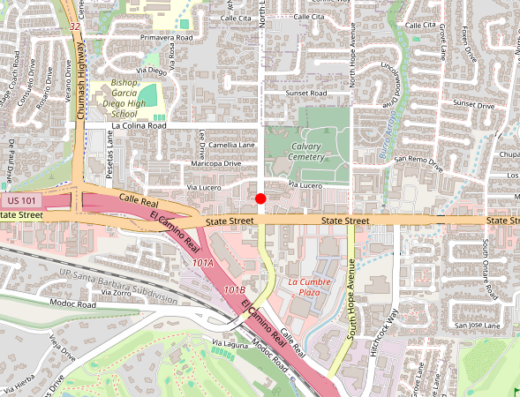 Lucid Therapeutics Santa Barbara CA Map