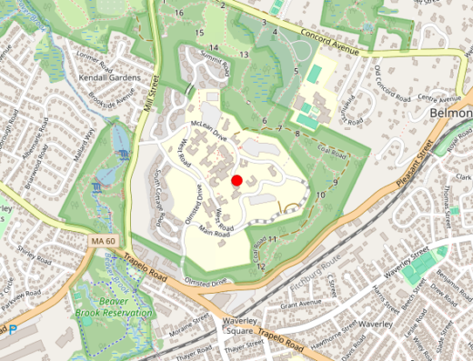 McLean Hospital Ketamine Service Belmont MA Map