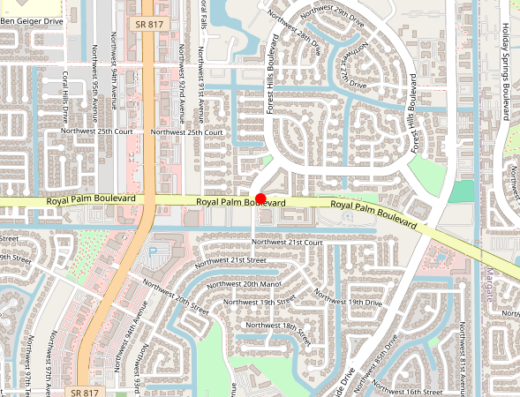 MD Touch Aesthetics Coral Springs Florida Map