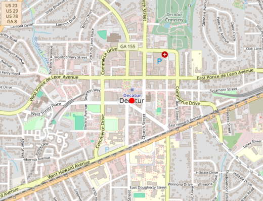 MindBodySoul Mental Health and Family Practice Decatur Georgia Map