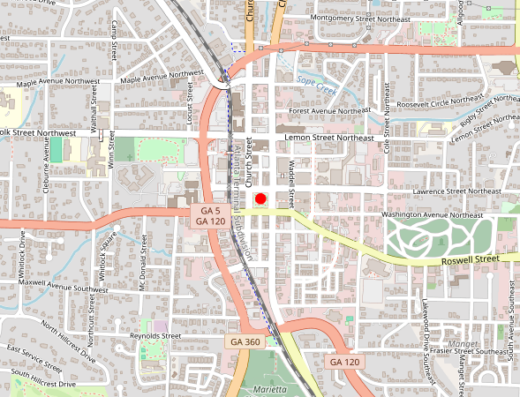 Mojo Vitality Marietta Georgia Map