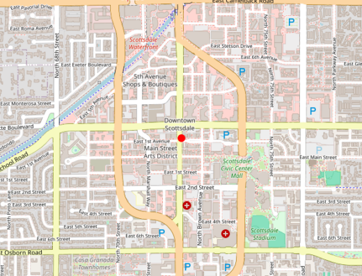 Natural Radiance Aesthetics and Wellness Scottsdale Arizona Map