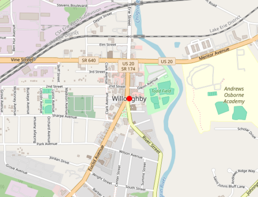 New Pathways Clinic – Cleveland East (Willoughby) Willoughby OH Map