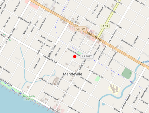 Northshore TMS Mandeville LA Map