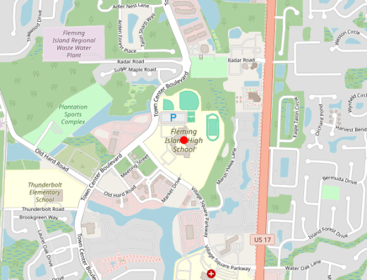 Fleming Island Florida Peptide Therapy Map