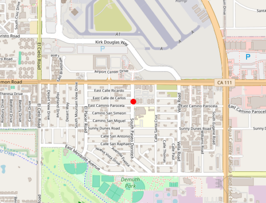 Pure Health Palm Springs California Map