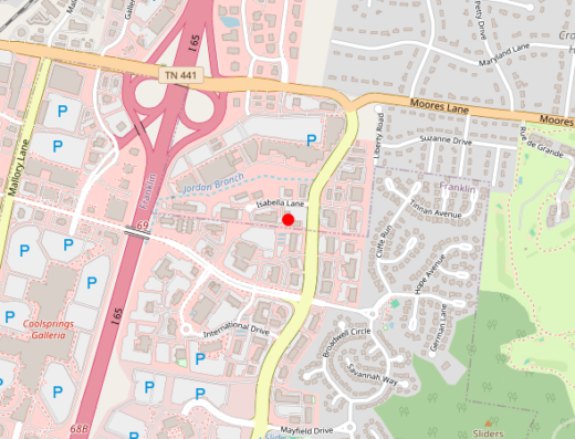 REGEN Society Aesthetics and Wellness Brentwood Tennessee Map