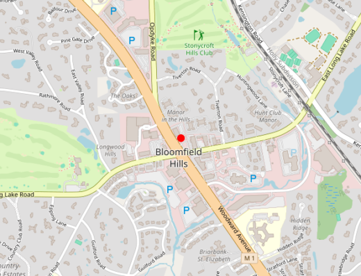 RegenCen Bloomfield Hills Michigan Map
