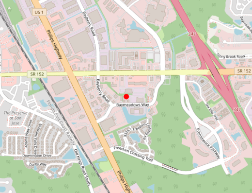 Jacksonville Florida Peptide Therapy Map