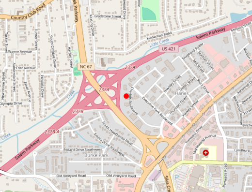 Restoring Wellness Solutions Winston-Salem NC Map