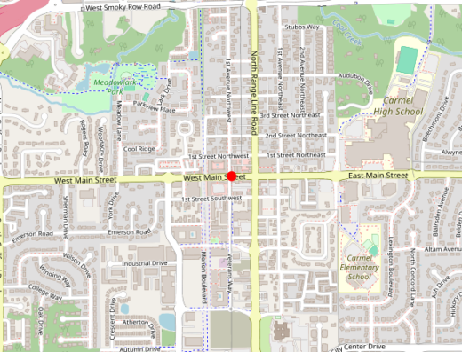 Total Performance Medical Center Carmel Indiana Map