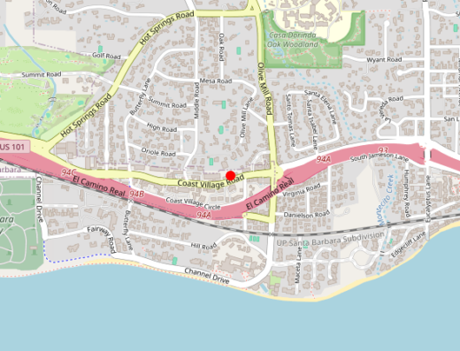 Turner Medical Arts Montecito California Map