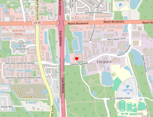 Jacksonville Florida Peptide Therapy Map