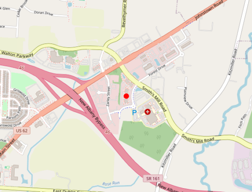 New Albany Ohio Peptide Therapy Map