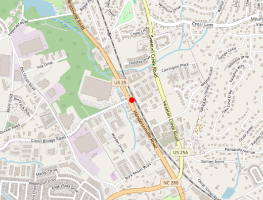 Zen Psychiatric – Asheville Arden NC Map