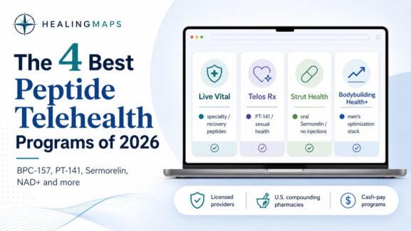 The 4 best peptide telehealth programs of 2026 — Live Vital, Telos Rx, Strut Health and Bodybuilding Health+ compared