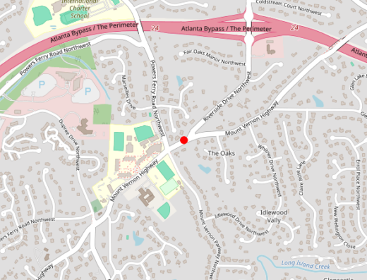 Breakthru Psychiatric Solutions Sandy Springs GA Map