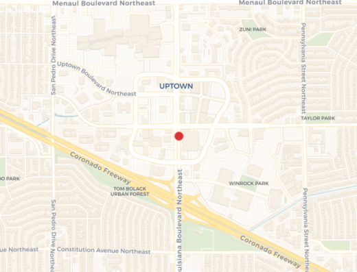Chrysalis Psychiatry Albuquerque NM map — 2155 Louisiana Blvd NE