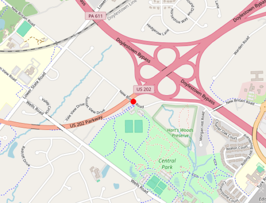 Lower Bucks Wellness Doylestown PA Map