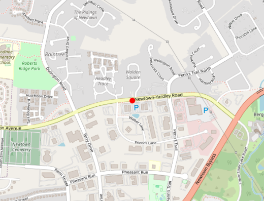 Modern Behavioral Newtown PA Map