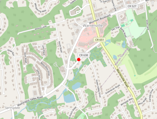 Relief Mental Health Warren NJ Map