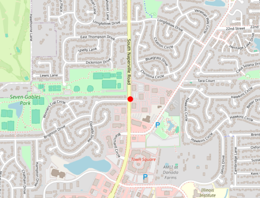 Suburban Behavioral Health Services Wheaton IL Map