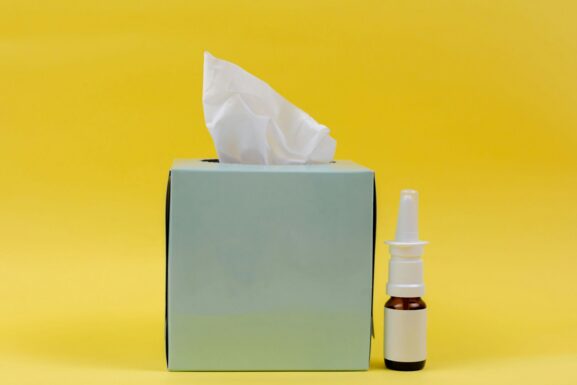 A nasal spray bottle, illustrating NAD+ delivery formats