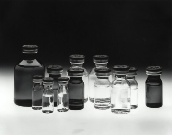 Laboratory glass tubes, illustrating the clinical evidence behind NAD+ therapy