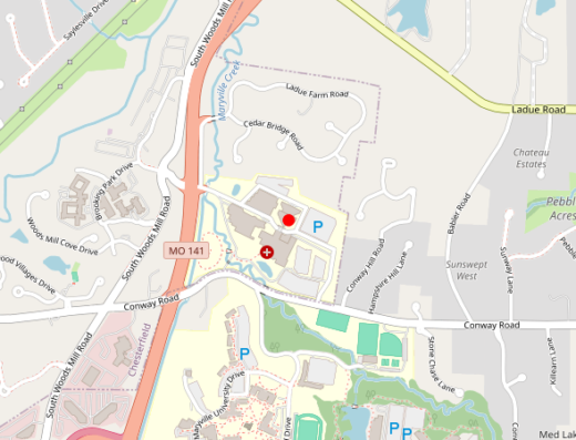 C-Care Psychiatric Chesterfield MO Map