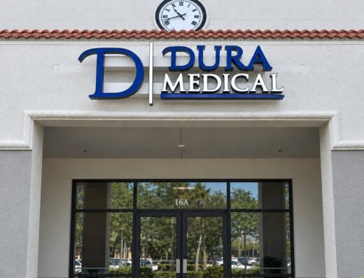 Dura Medical entrance on Pine Ridge Road in Naples