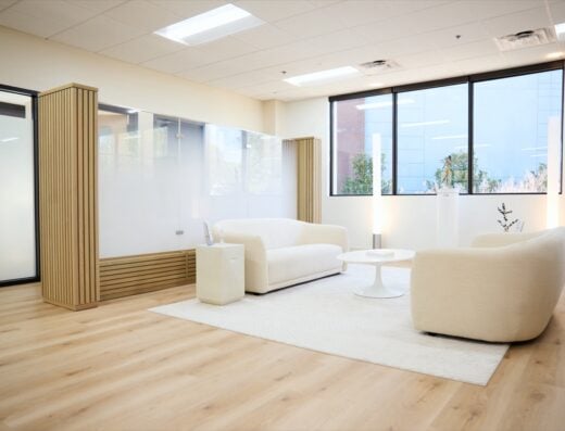 Patient lounge at Halo Concierge Health in Raleigh