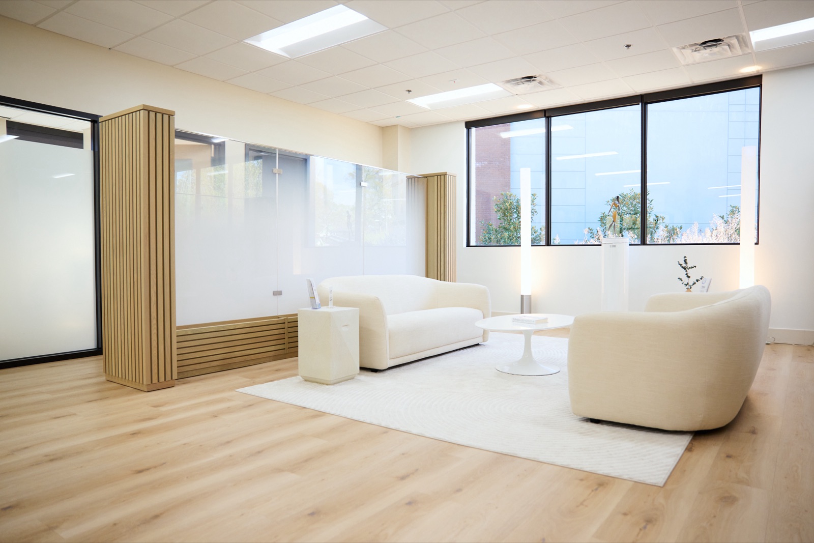 Patient lounge at Halo Concierge Health in Raleigh