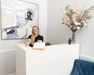 Reception desk at Healing Advanced Solutions in Jacksonville